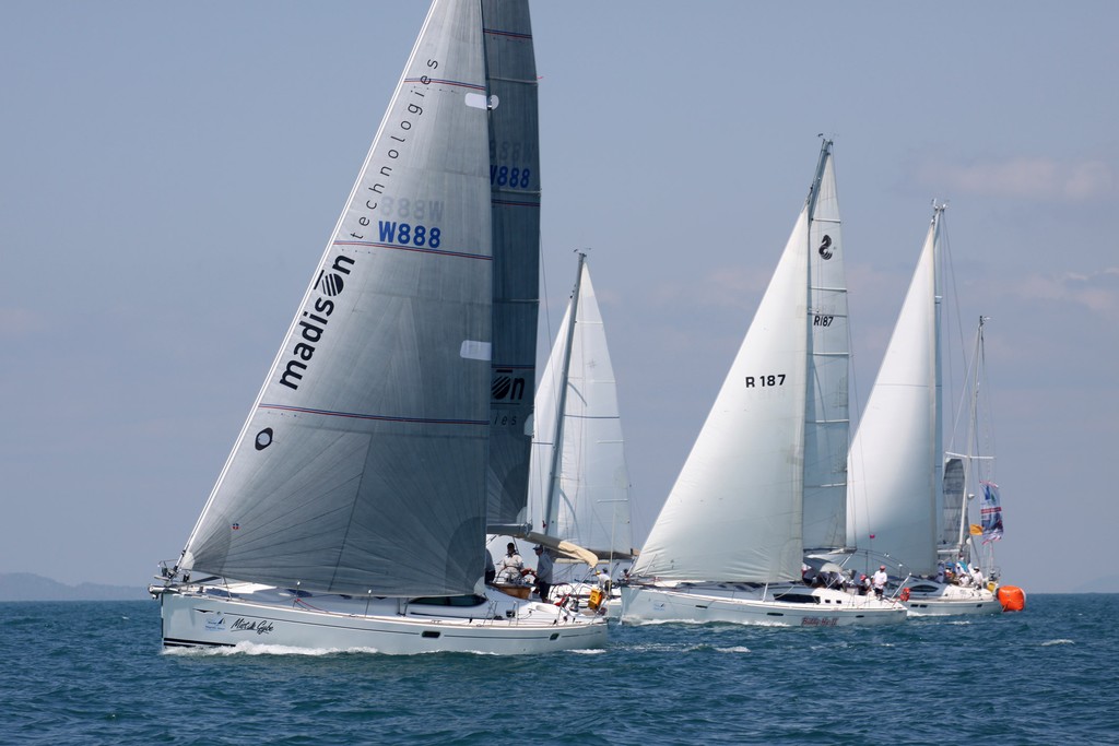 Mista Gybe, Biddy Hu II and Yachts Saturday race at SeaLink Magnteic Island Race Week 2012 © Andrea Falvo SeaLink Magnetic Island Race Week 2012